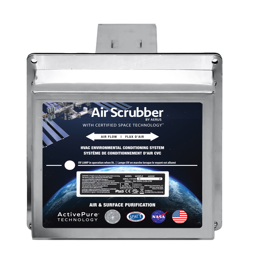 Air scrubber unit product image with white background