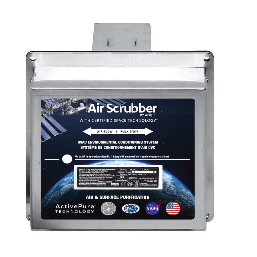 Air scrubber unit product image with white background